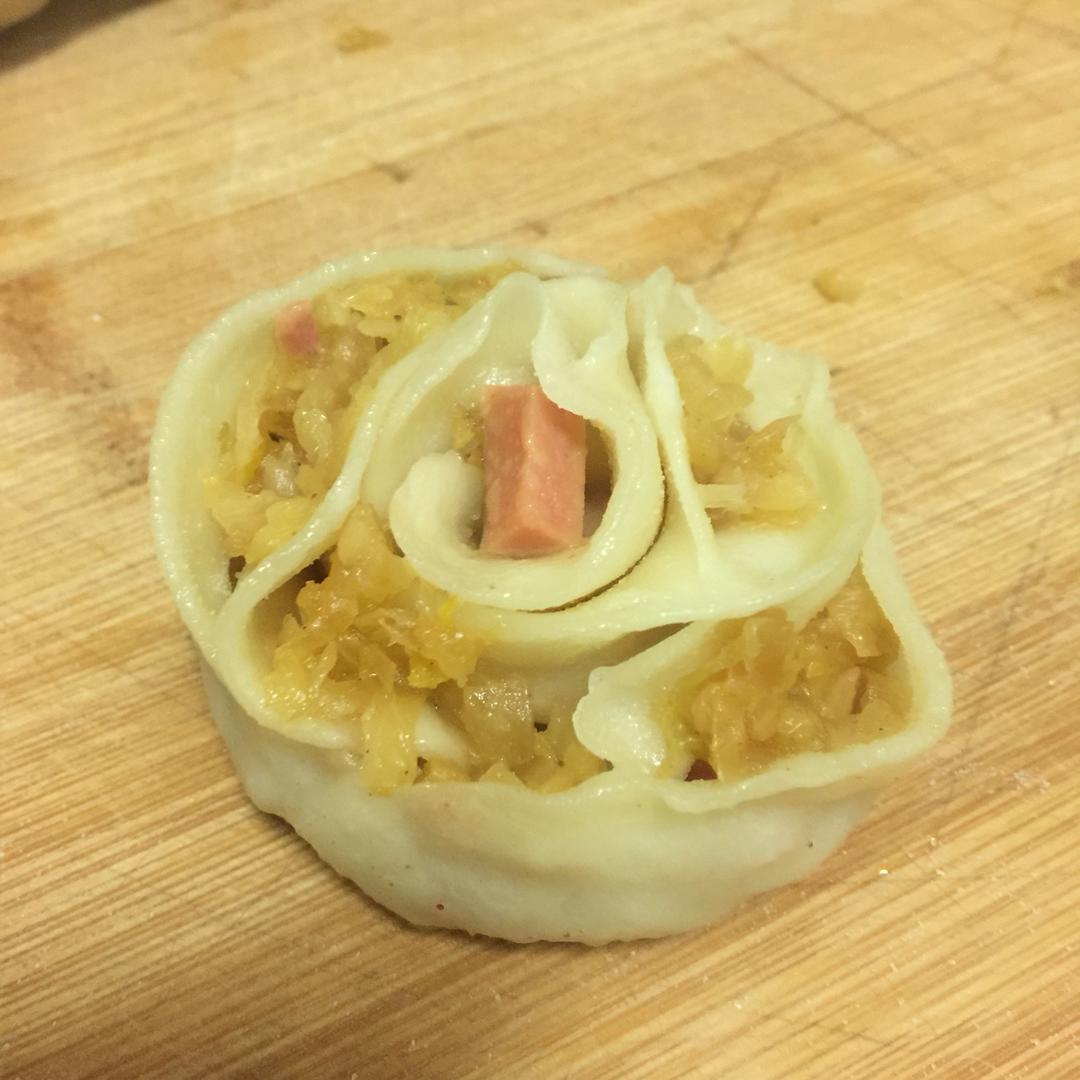 玫瑰花饺子