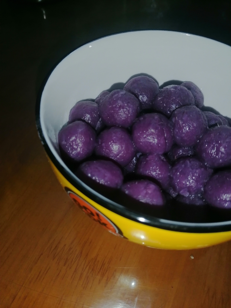 凉粉中带着紫薯球球的做法 步骤2