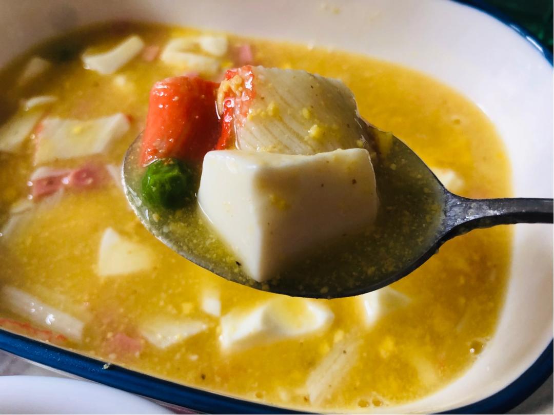 蟹黄豆腐（咸蛋黄版）