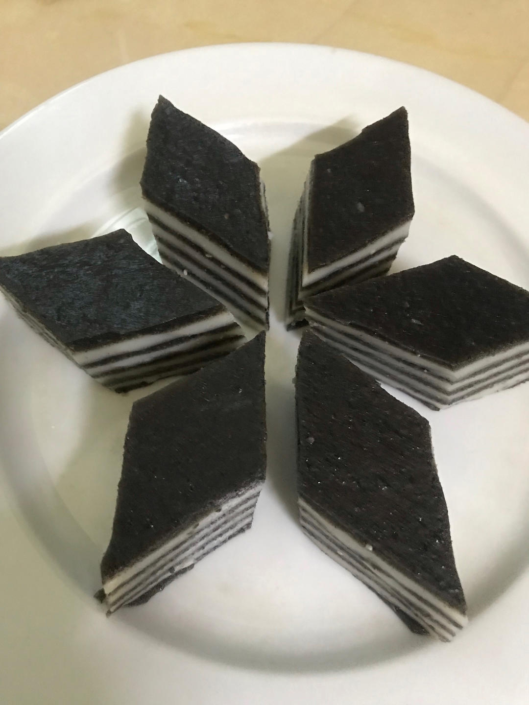 糕点系列：黑芝麻椰汁千层糕