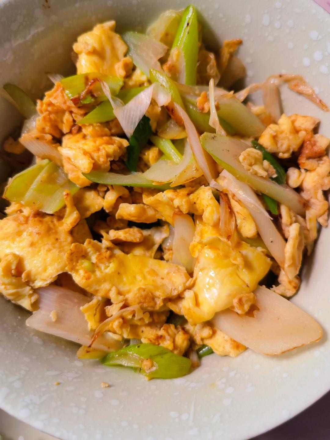 东北的大葱炒蛋
