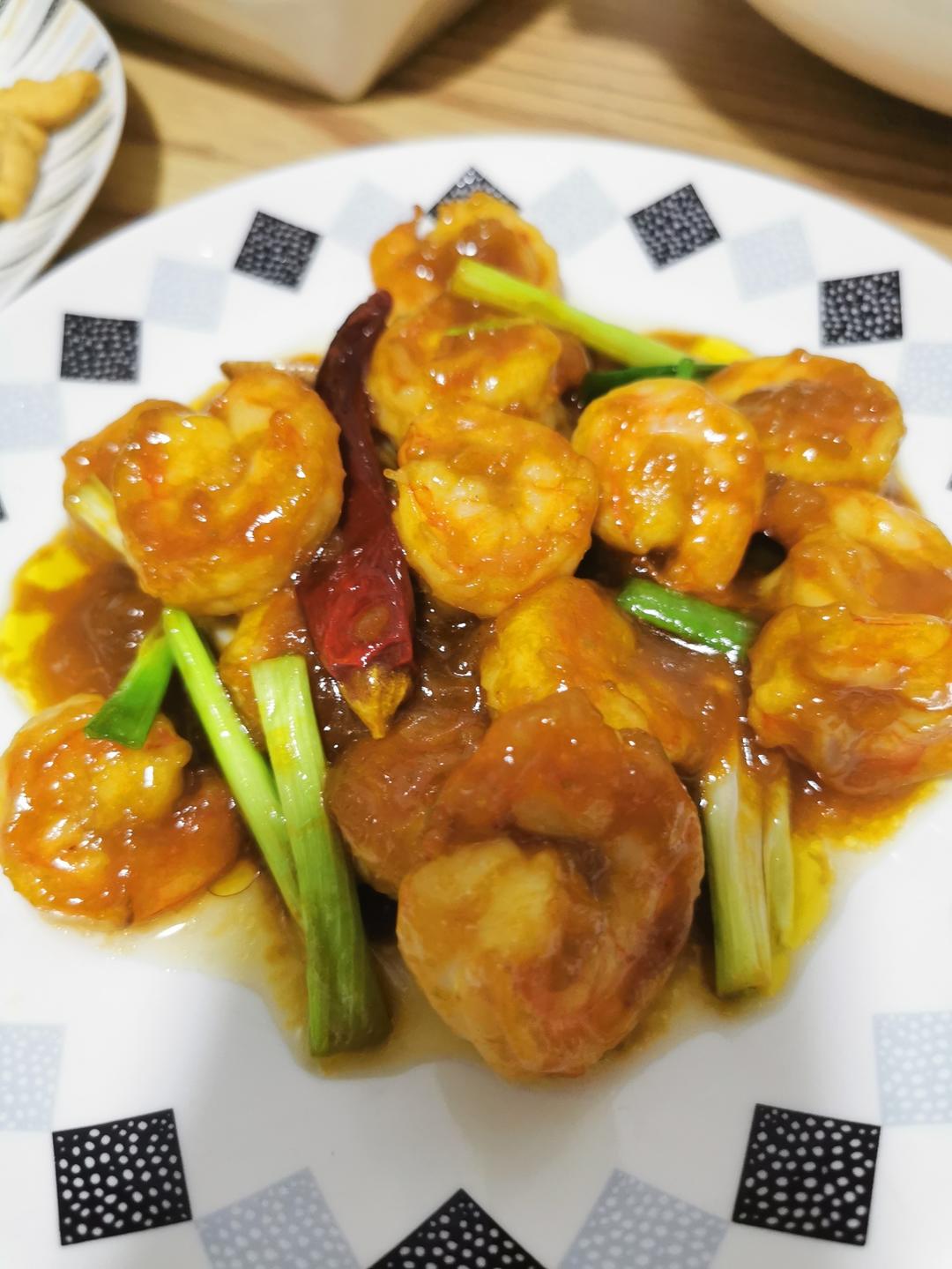 柏悦平替版芥末虾球