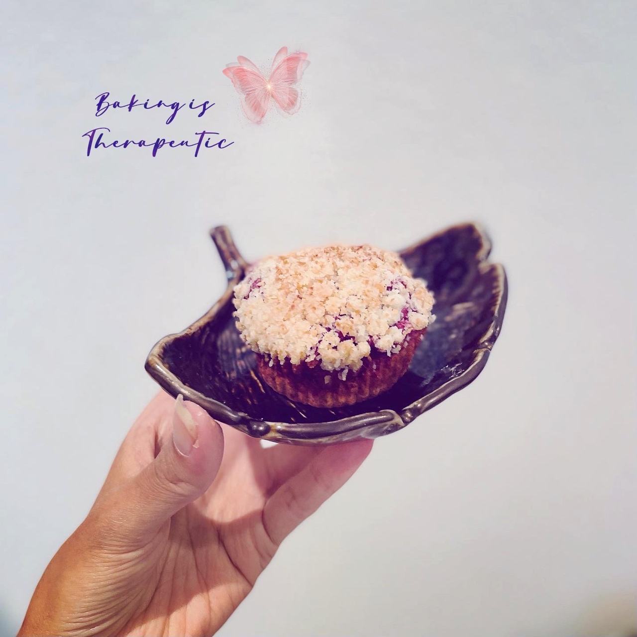 【低糖低油纯素】椰蓉奶酥紫薯麦芬蛋糕的做法
