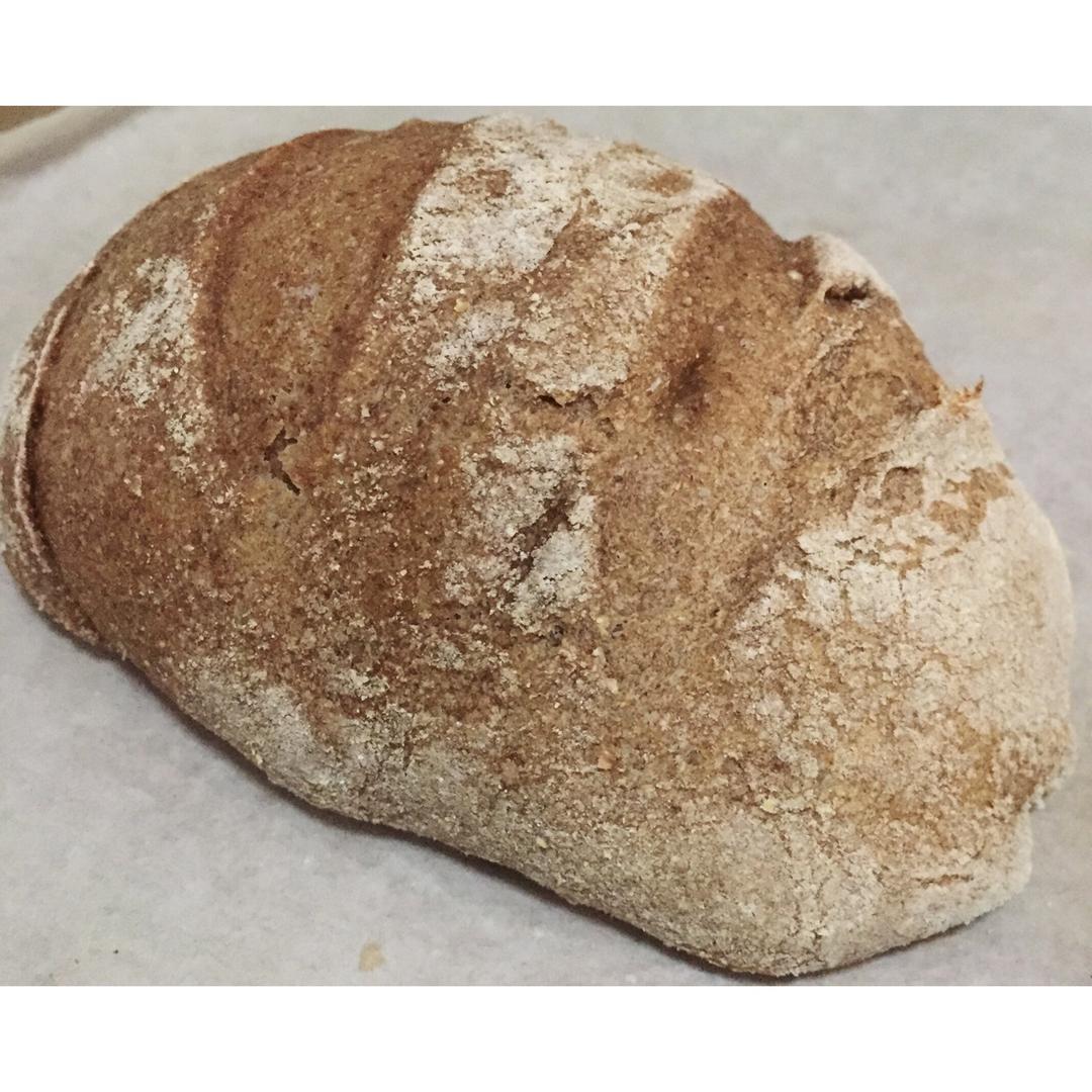 无糖无油健康全麦面包---免揉