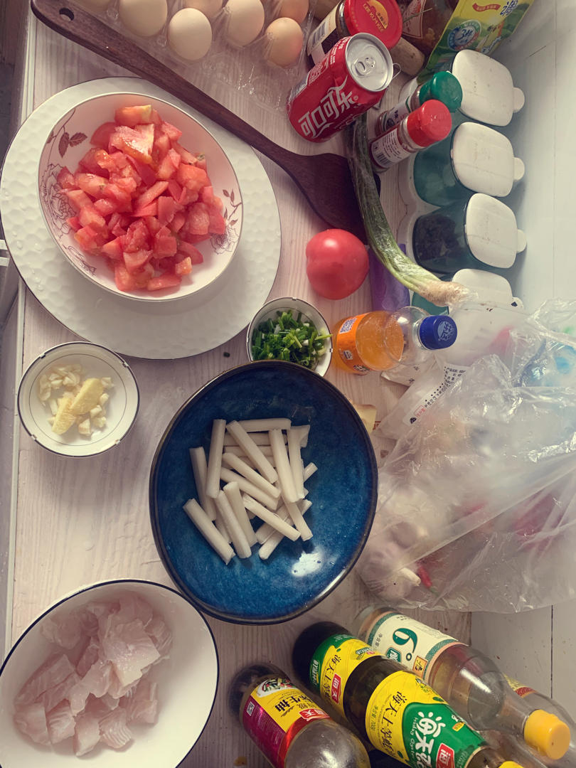 番茄豆腐巴沙鱼