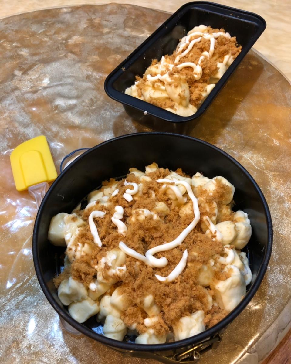 肉松手撕面包—超软会爆浆的面包哟