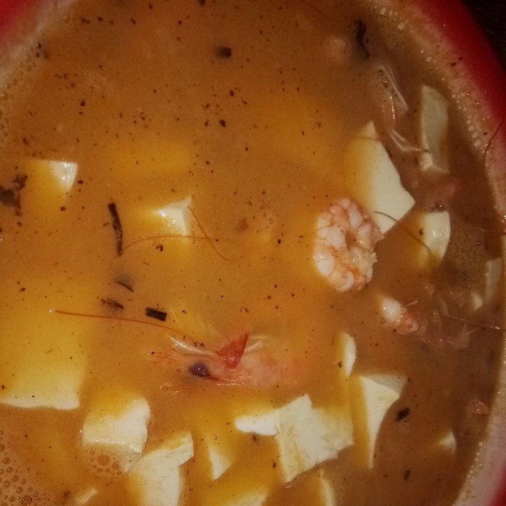 鲜虾豆腐汤
