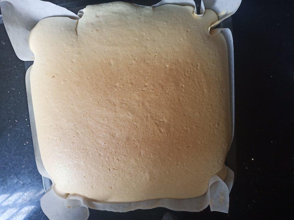 超详细8寸方形戚风蛋糕（三能12英寸正方形硬模）