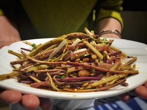 水豆豉拌蕨菜（贵州味道）的做法 步骤2