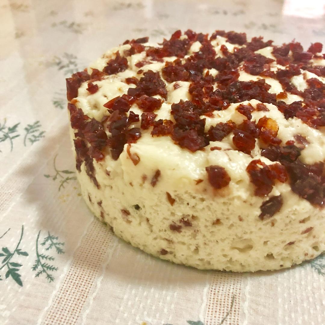 不用揉面，简单易做的——蔓越莓发糕