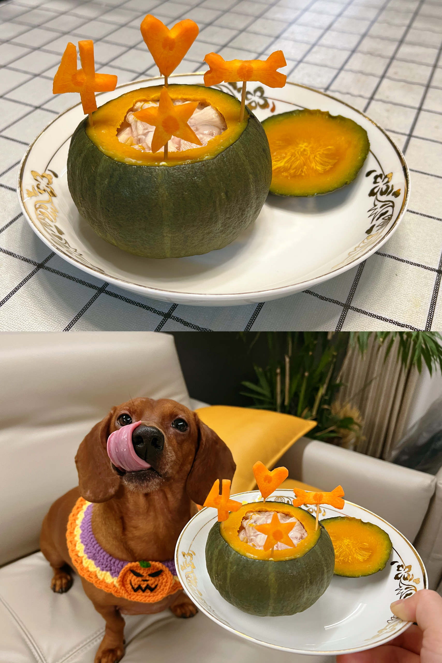 狗狗南瓜🎃蛋糕的做法