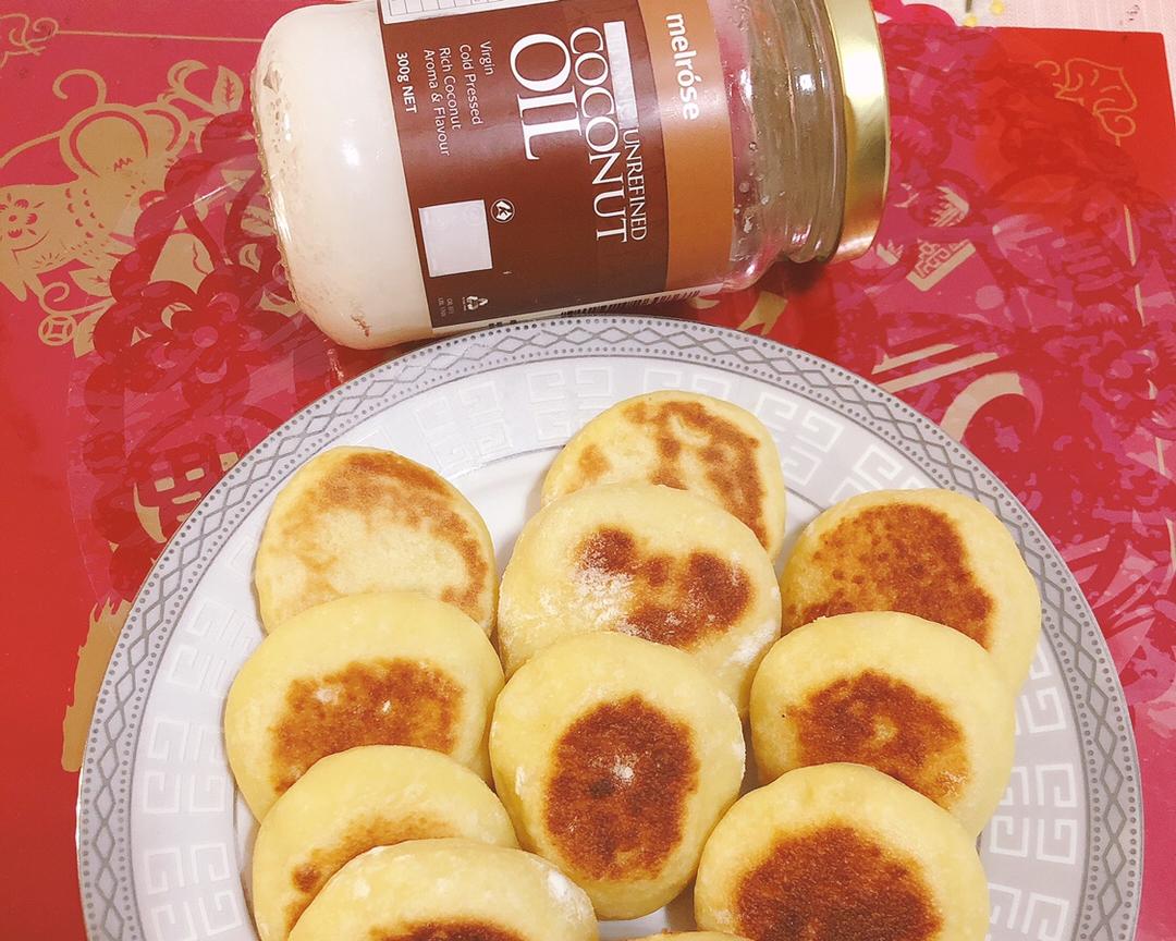 宝宝辅食奶香椰子油山药小饼