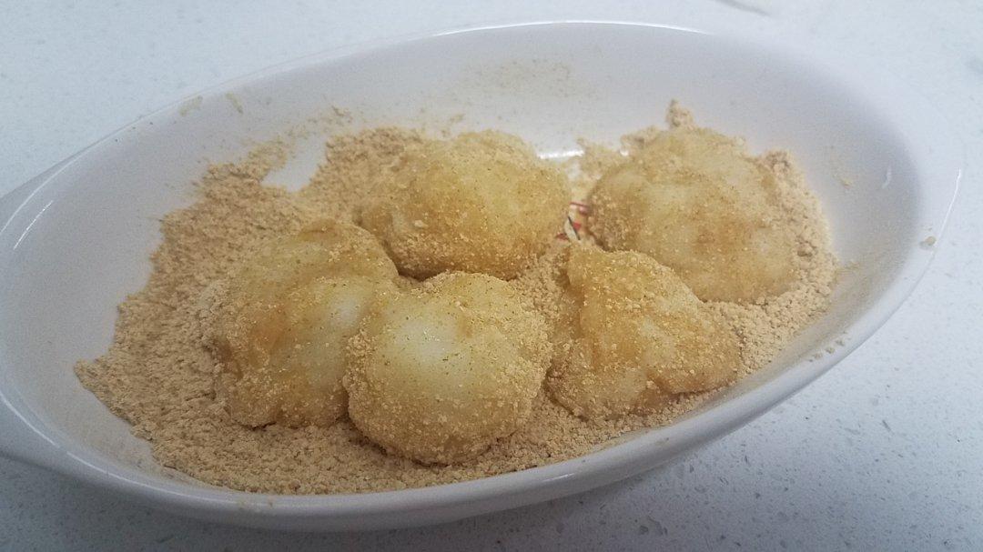 微波炉五分钟日式黄豆粉糯米糍 kinako mochi