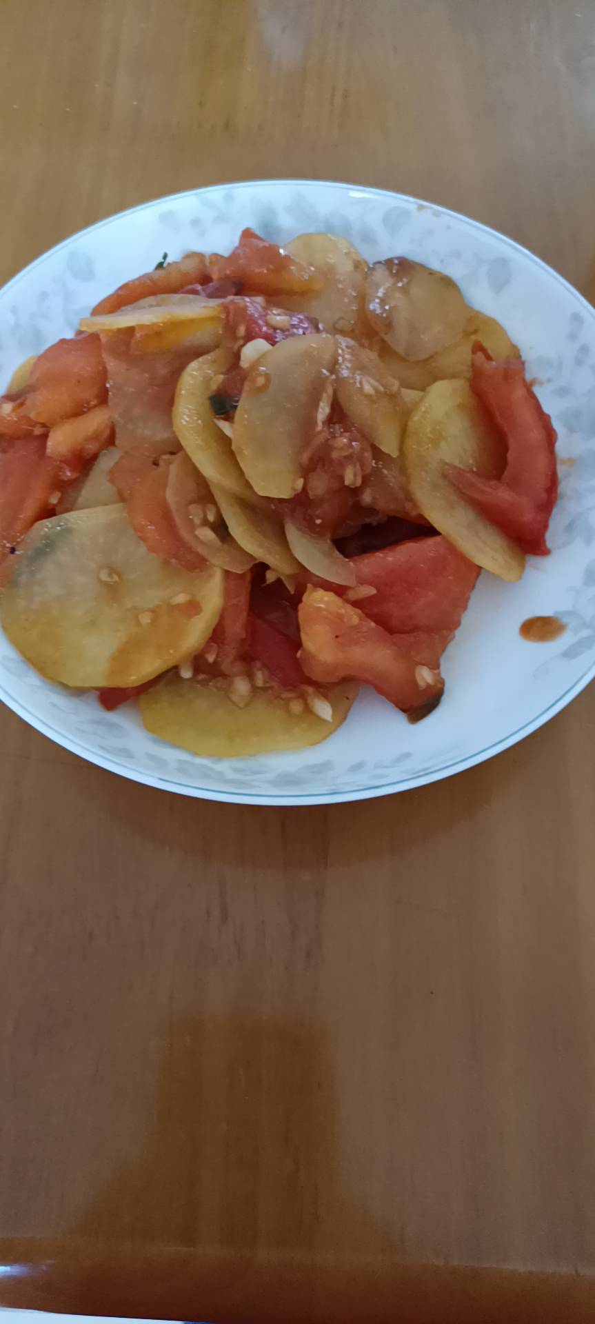 西红柿炒土豆片