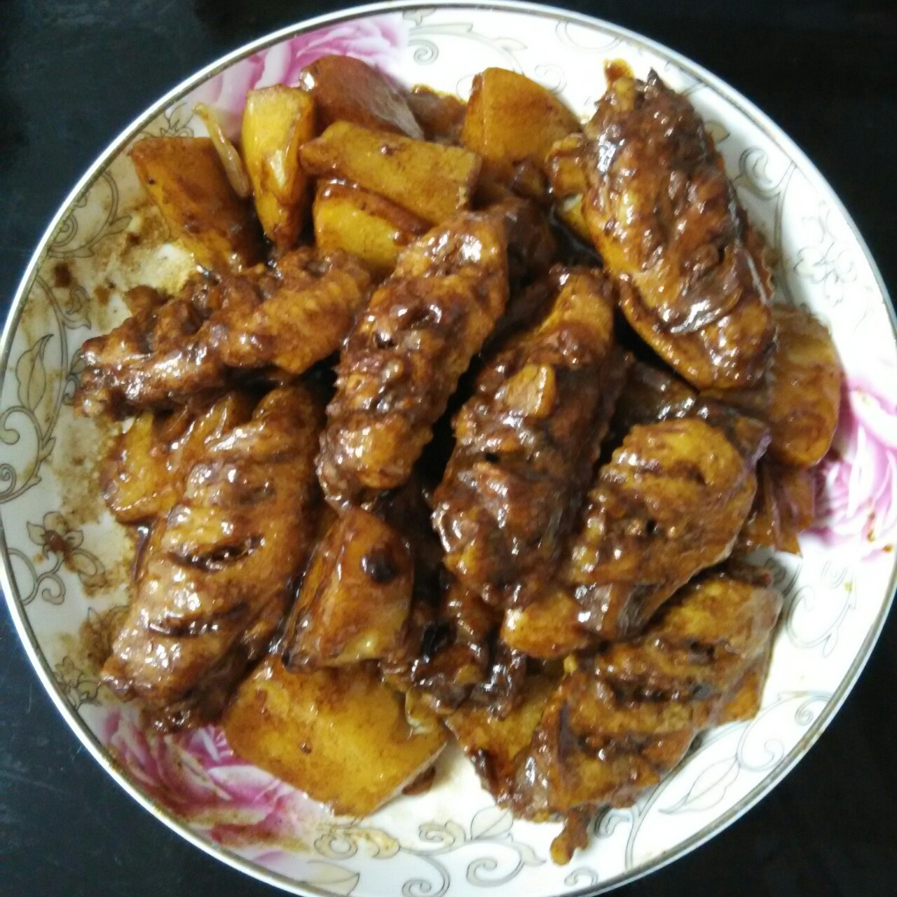 土豆炖鸡翅（快手零失败）