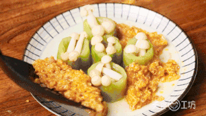 丝瓜烙饼&流沙海鲜菇-创意丝瓜吃法的做法 步骤13