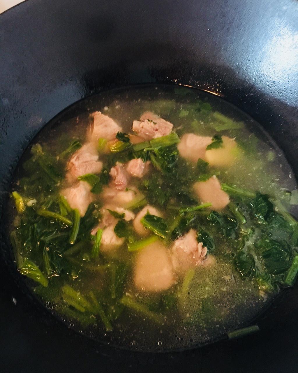 小白菜排骨汤