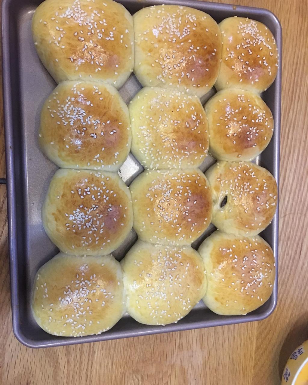 鲜奶油小餐包（一次发酵）