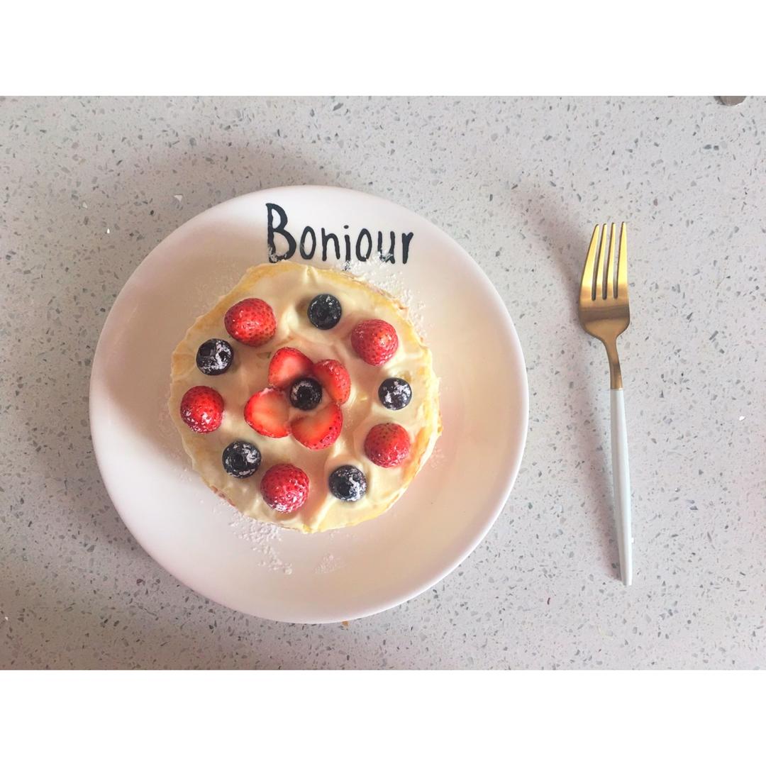 6寸原味戚风蛋糕