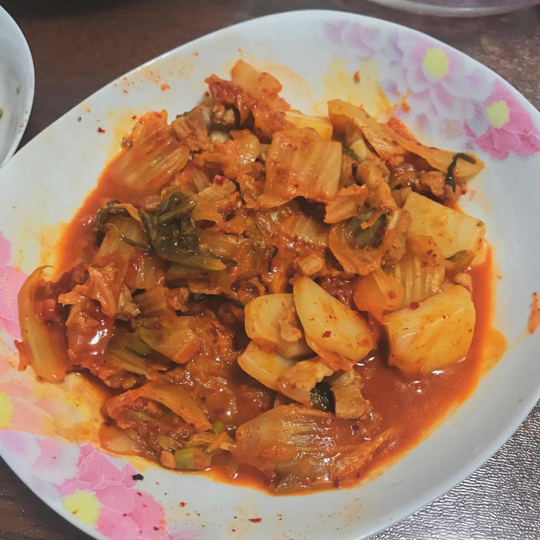 泡菜炒年糕
