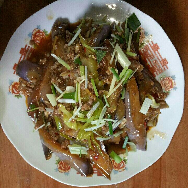 红烧肉沫茄子