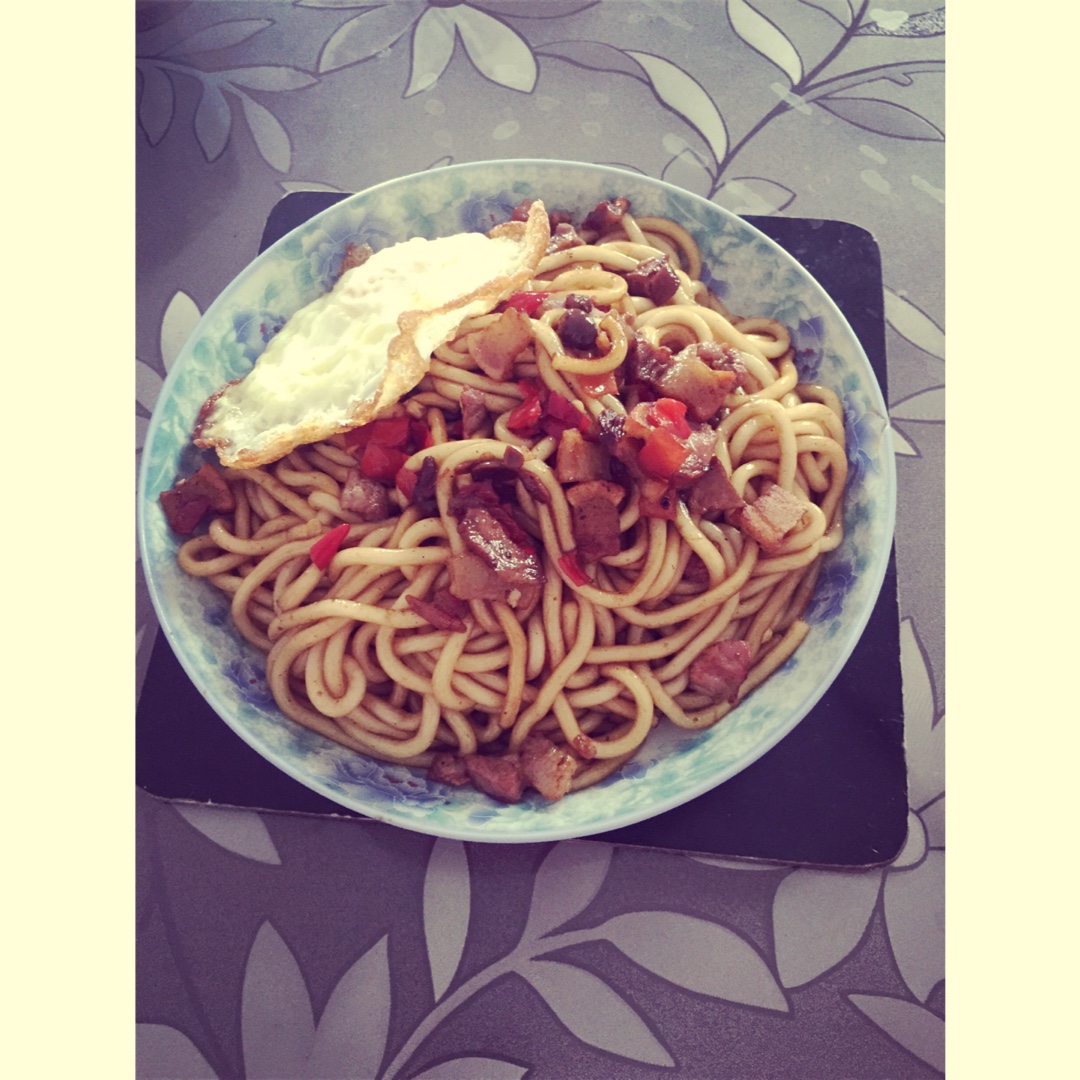 cathica_xuan做的肉泥炒qq面