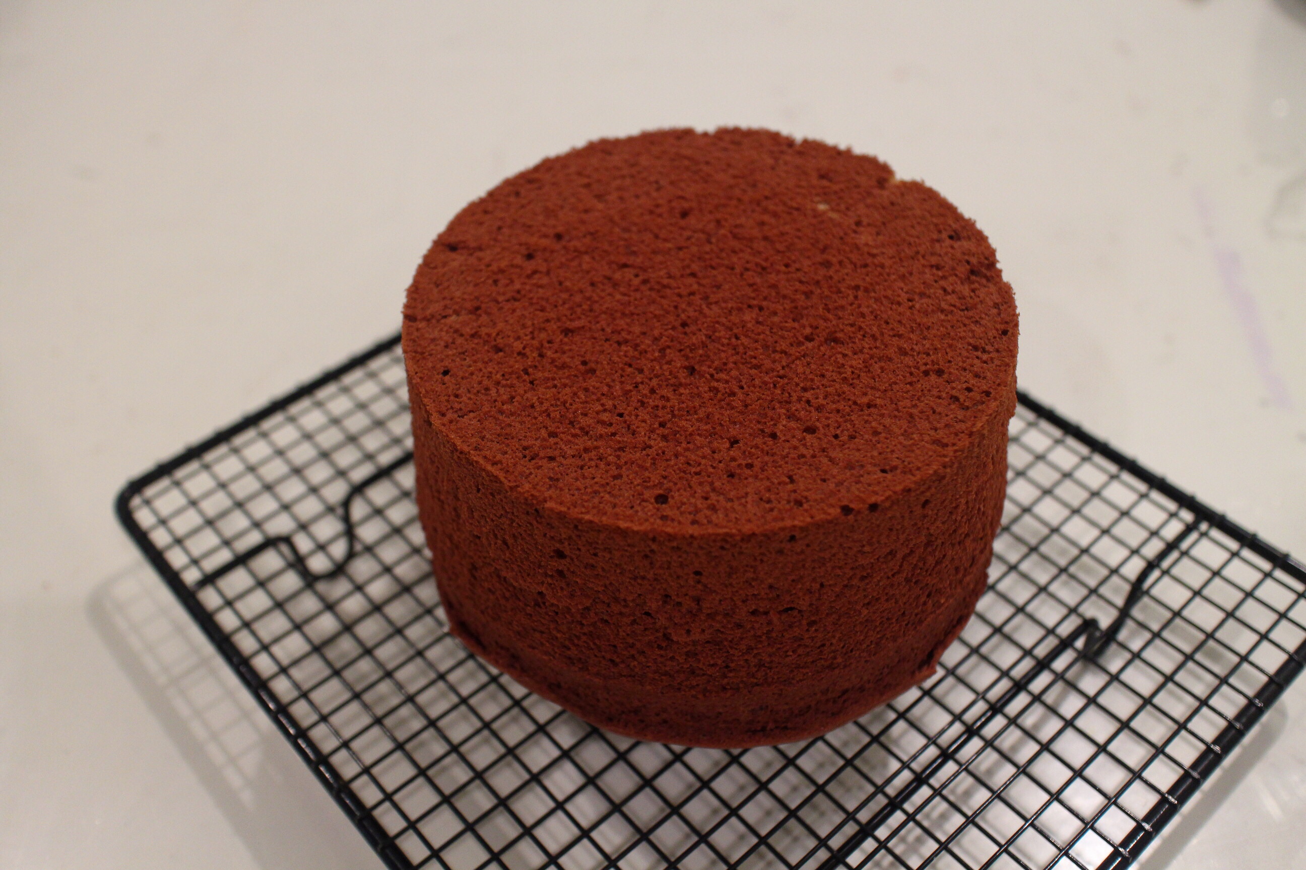 红丝绒裸蛋糕（含烫面戚风蛋糕胚做法）的做法 步骤8