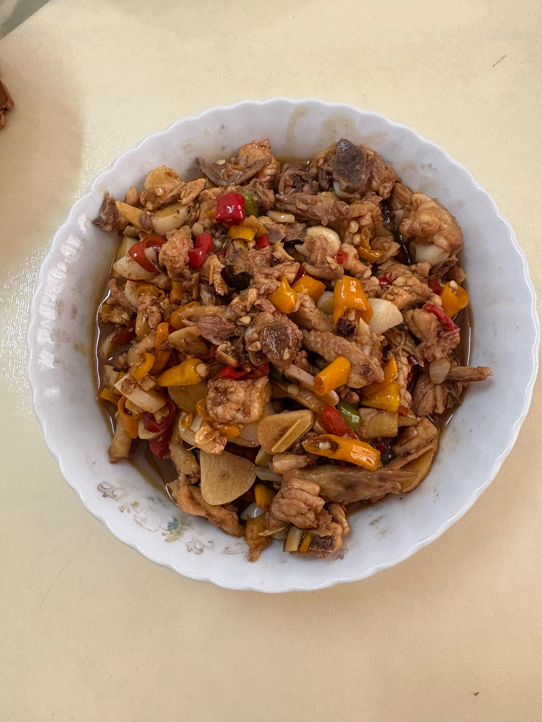 生炒土鸡肉