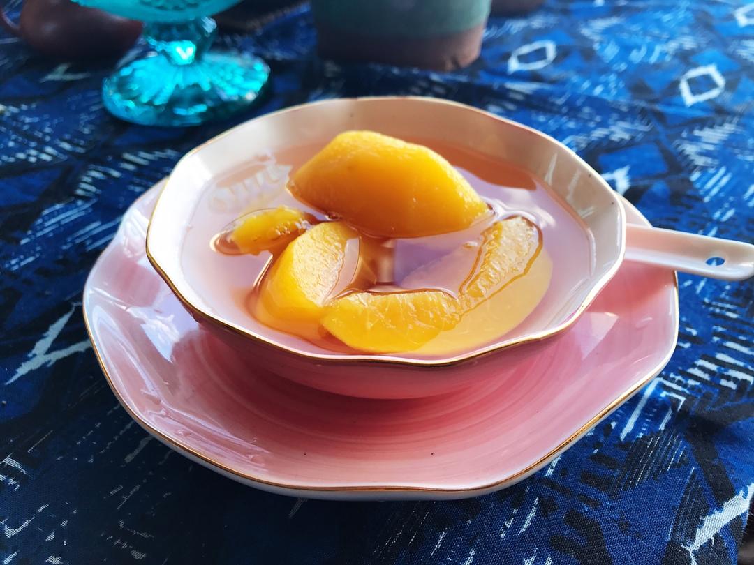 【夏日诱惑——甜蜜蜜的糖水黄桃图片】jessie_dh_下厨房