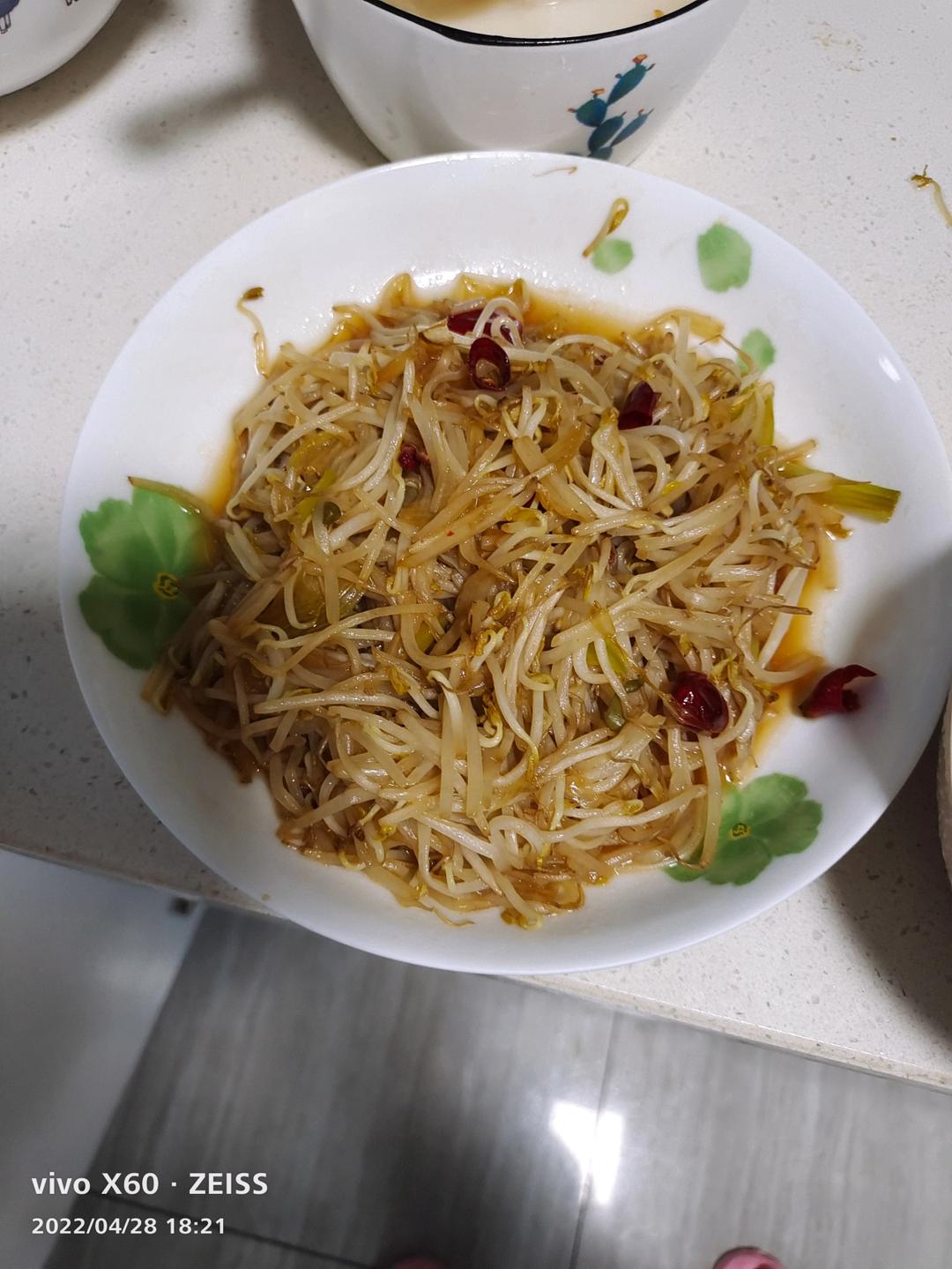 开胃解油腻「炝绿豆芽」