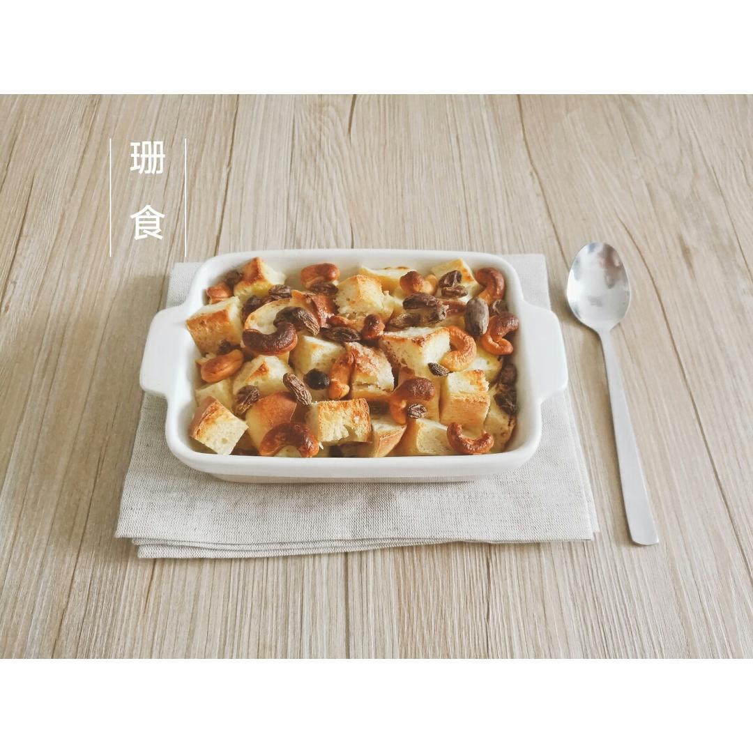 快手早餐面包布丁 | 消耗剩余吐司及淡奶油的好方法
