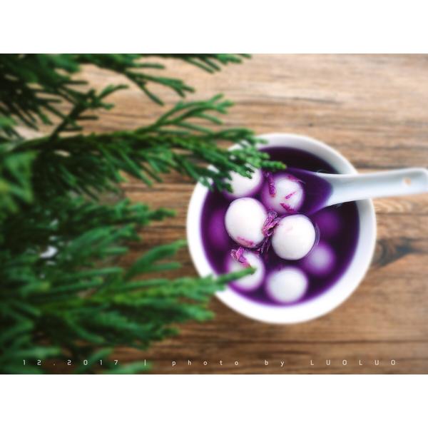 椰香紫薯汤圆