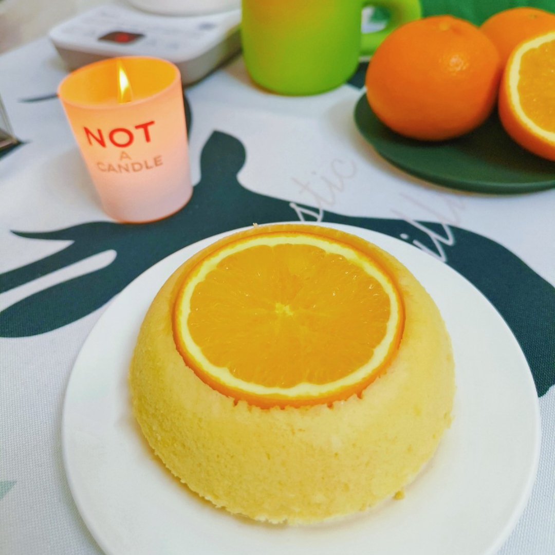 🍊橙子蒸蛋糕，一颗鸡蛋的美味！