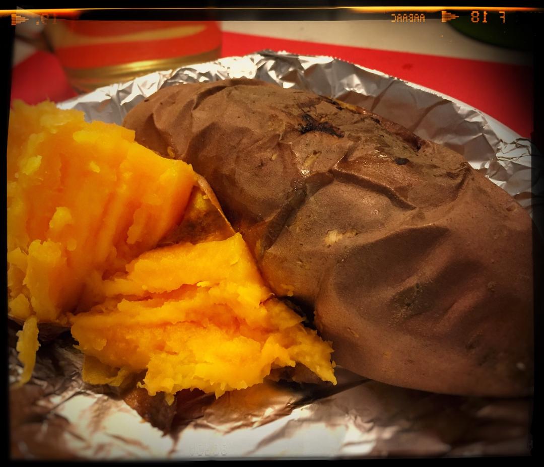 微波炉加烤箱版烤红薯的做法