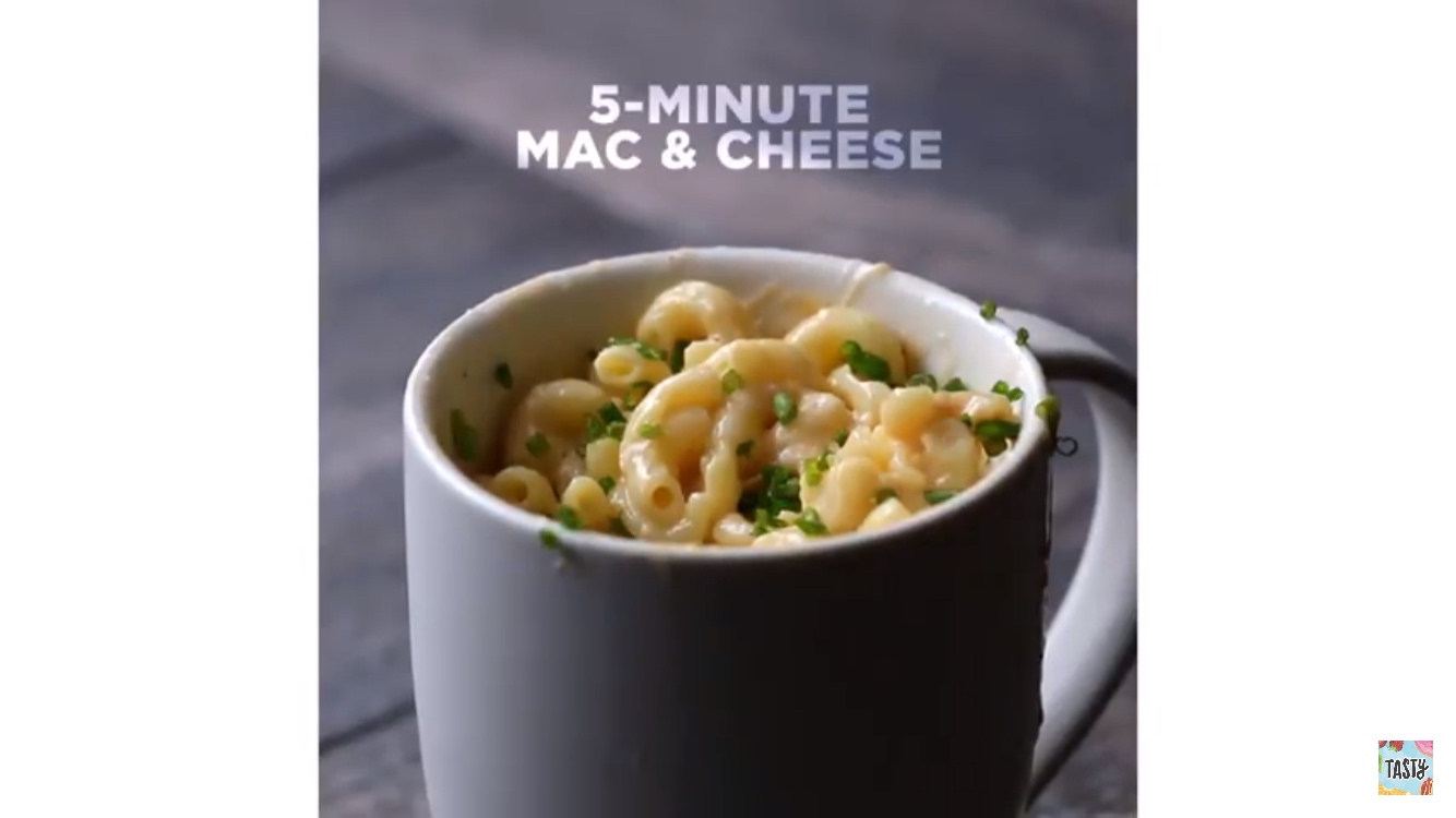 五分钟快手微波炉芝士意面Mac-cheese in 5 mins的做法