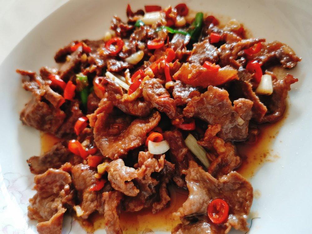 小炒黄牛肉（湘菜）