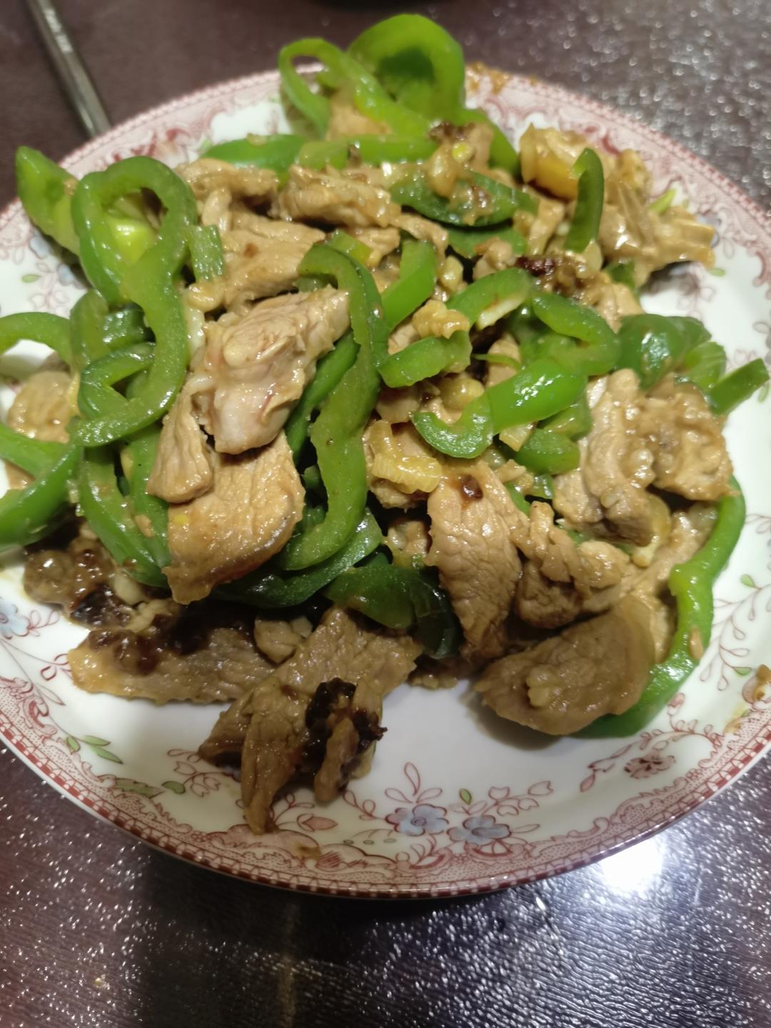青椒肉丝（里脊肉版）
