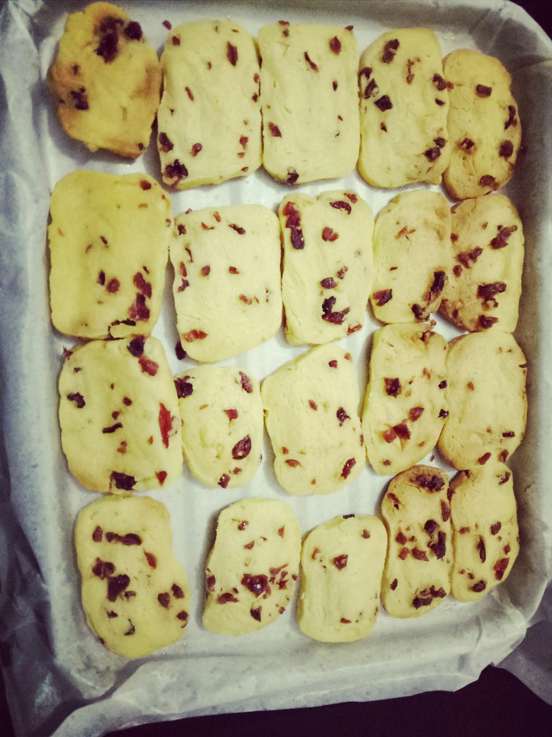 低糖少油版蔓越莓饼干