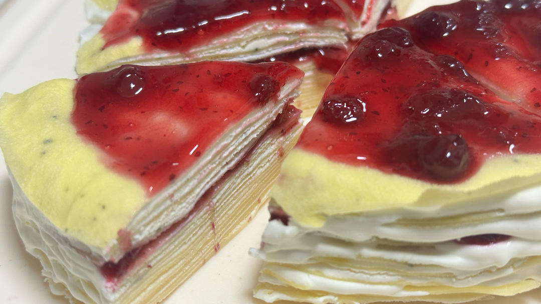 芒果千层蛋糕，100%成功告别煎皮无能