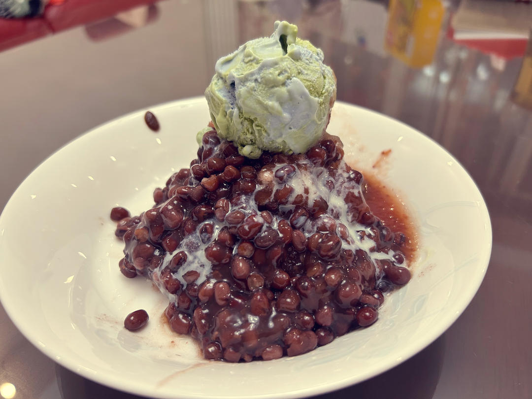 自制健康版红豆刨冰