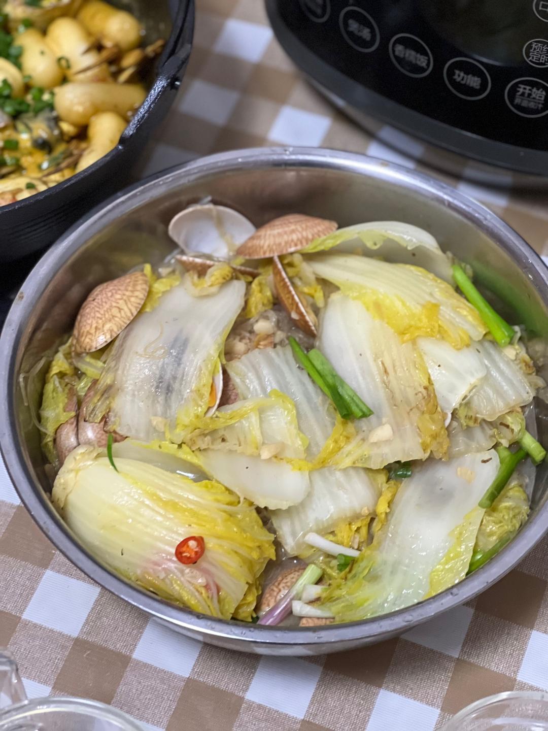 花甲蒜蓉粉丝娃娃菜的做法