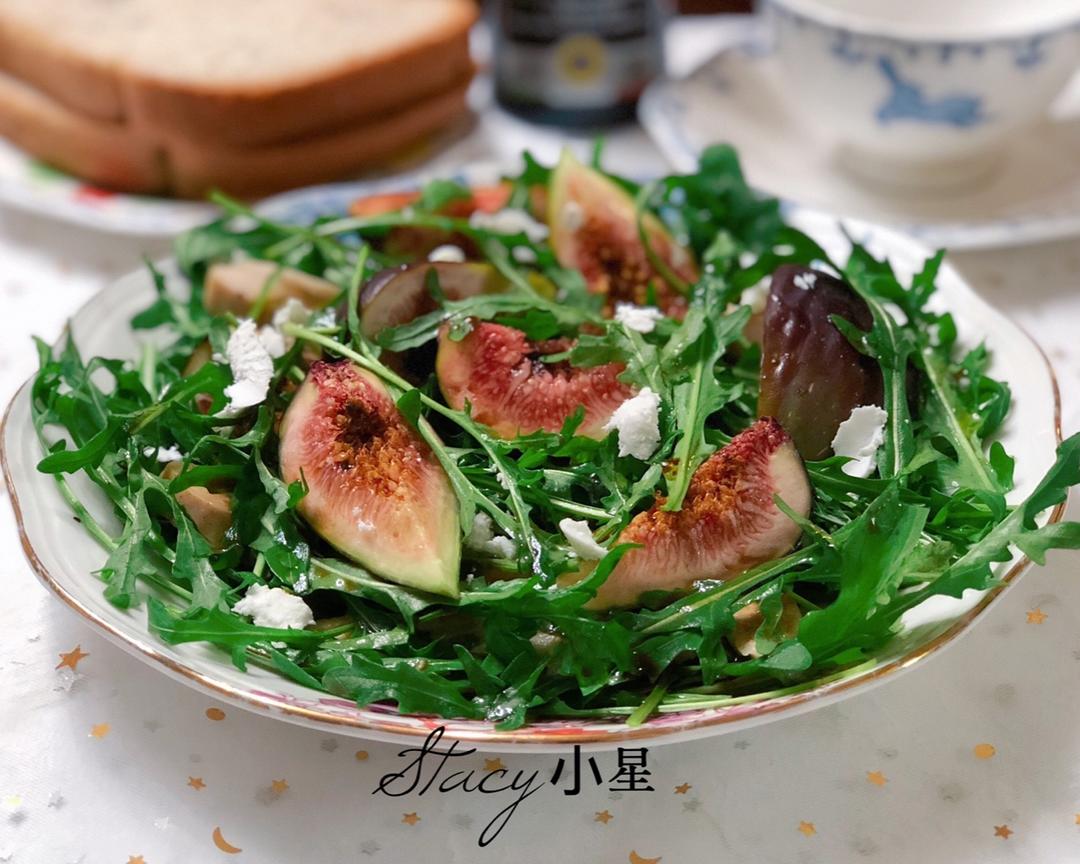 无花果意式沙拉——佐巴萨米克醋(太阳谷食谱)的做法