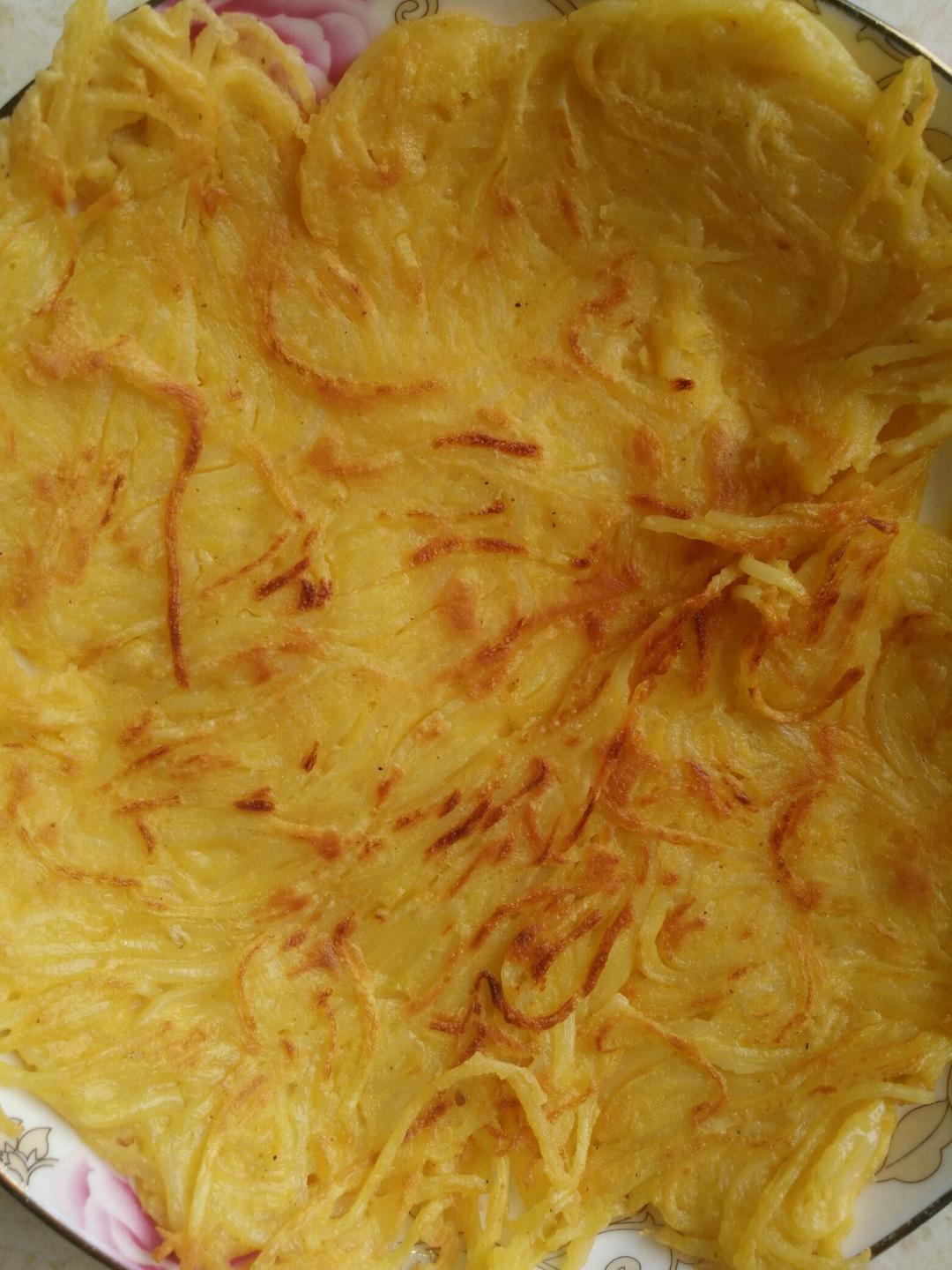 土豆丝鸡蛋饼
