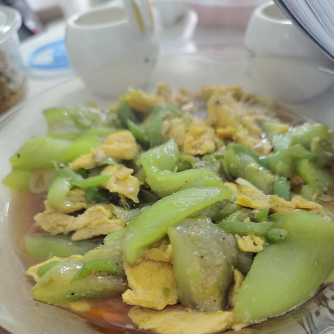 简单快手，五分钟搞定的丝瓜炒蛋