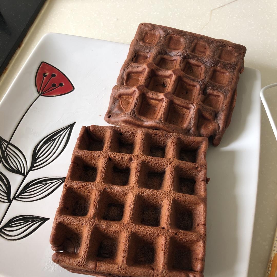 可能是最好吃最简单的巧克力华夫饼！