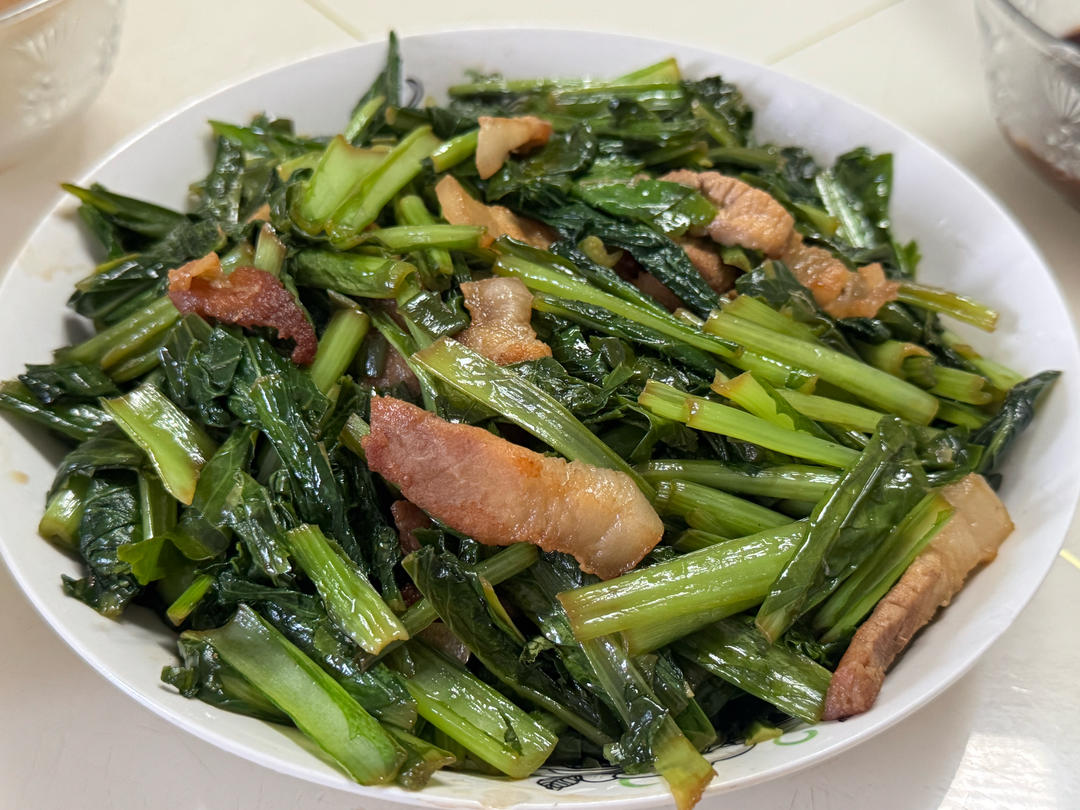 小白菜炒肉