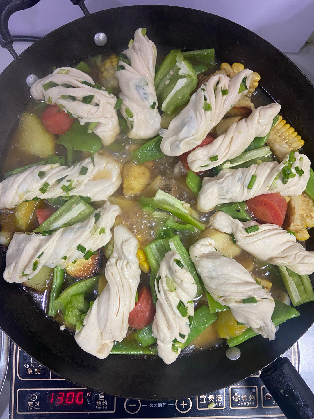 排骨豆角焖卷子