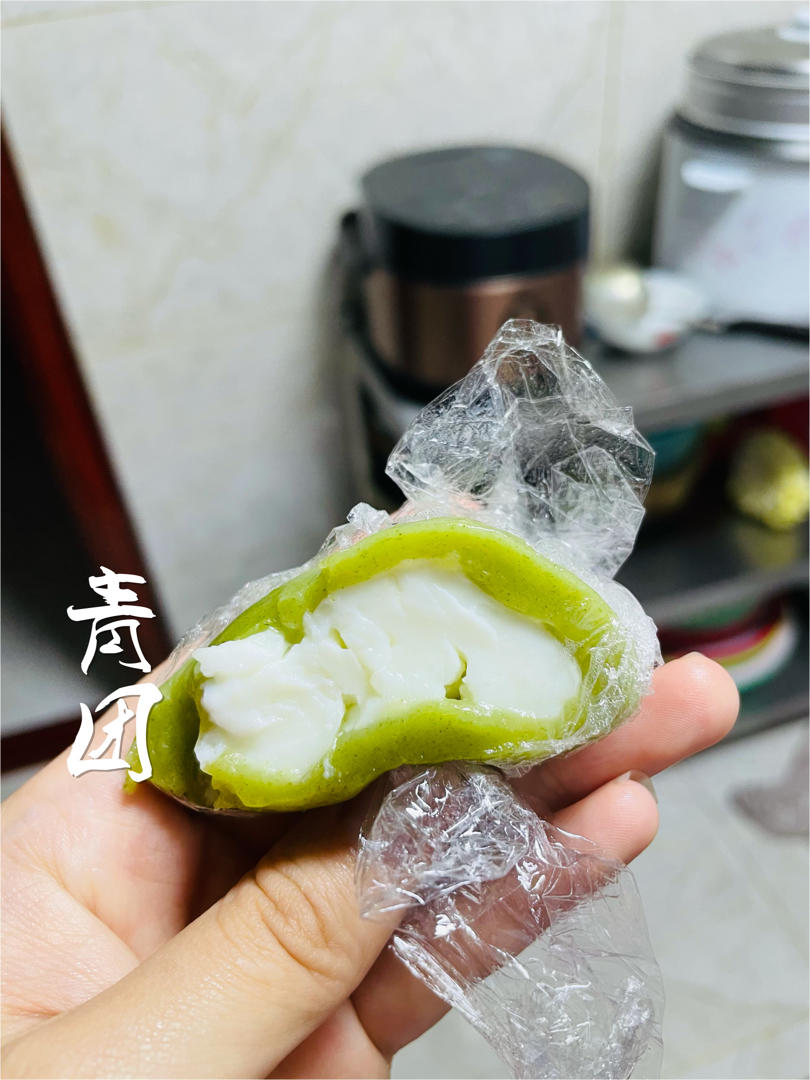 春日物语丨翠绿翠绿的鲜奶青团【先蒸法】