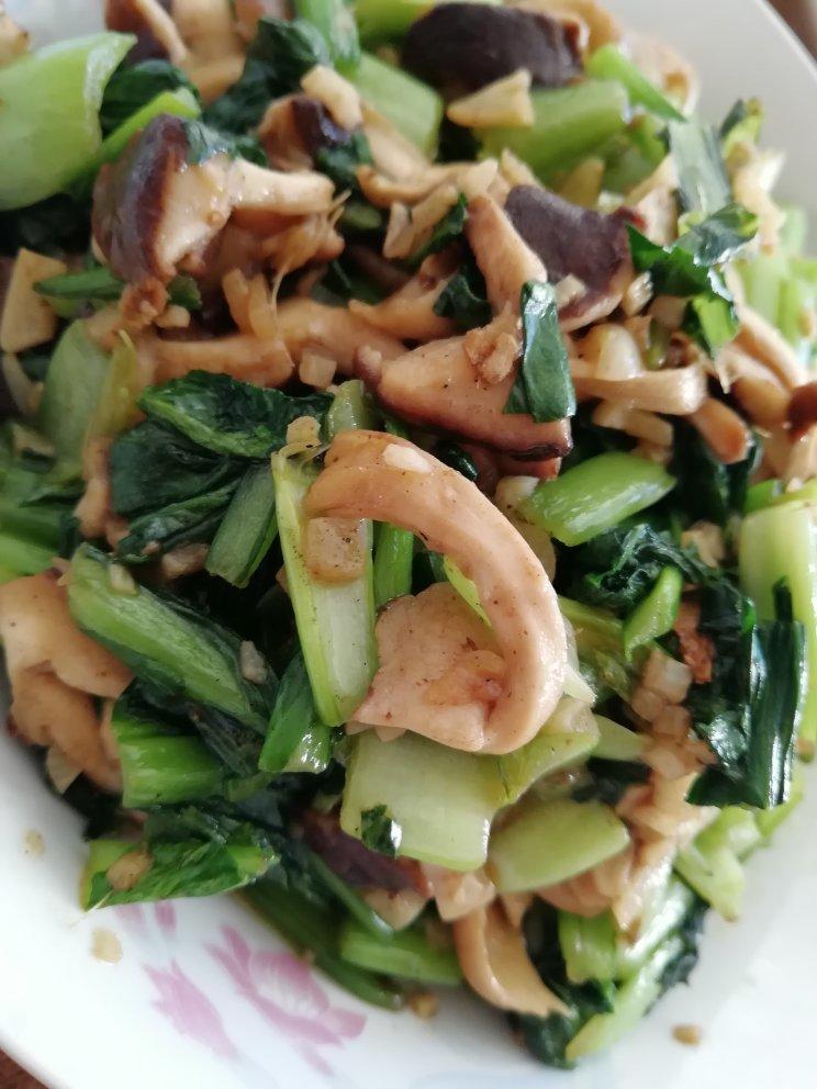 蒜蓉香菇油菜（热菜）
