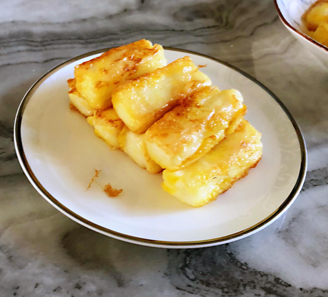 1886_y0go做的低脂小甜品美味煎牛奶